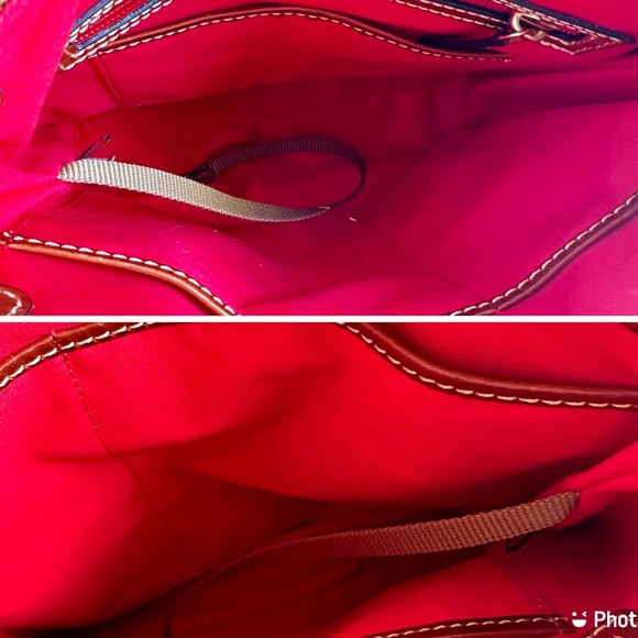 Dooney and Bourke Pebbled Leather Crossbody Bag in Sand, EUC - Picture 10 of 16